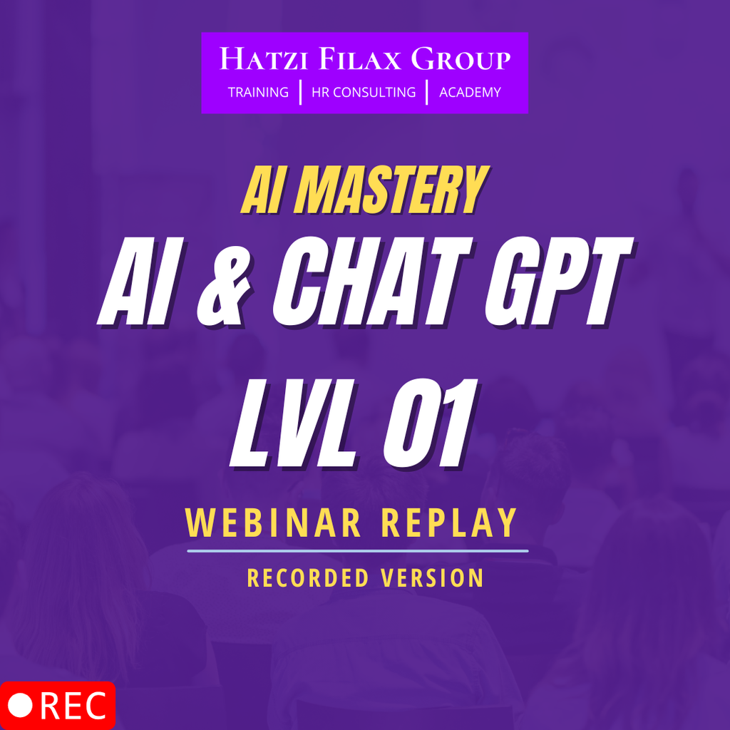 ΑΙ Mastery - ΑΙ & Chat GPT  - Webinar Replay