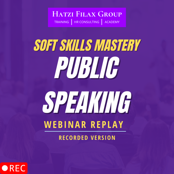 Soft Skills Mastery - Public Speaking - Webinar Replay